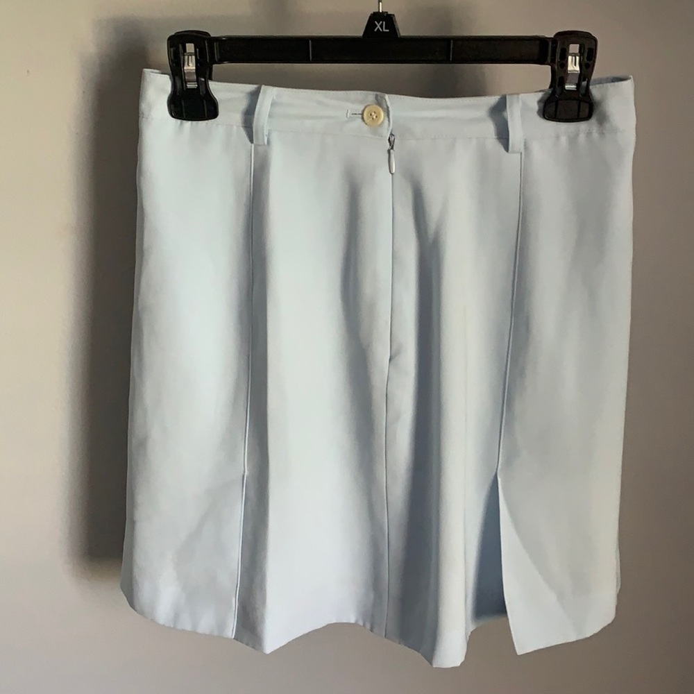 Astra Classic Pale Blue Pleated Skirt